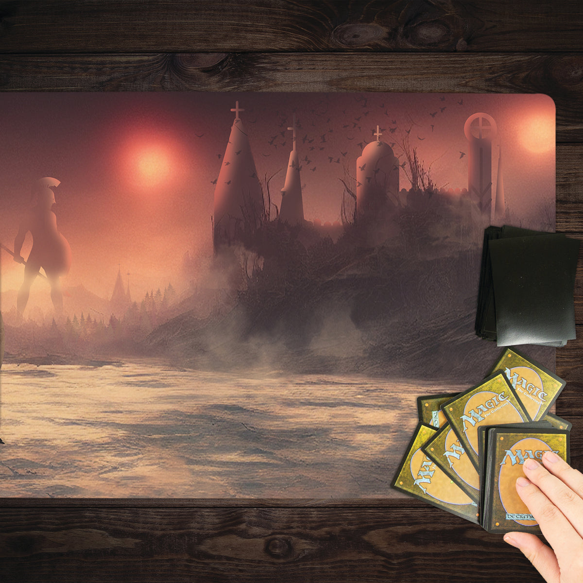 Twin Guardians Playmat - Premium Playmat from Inked Gaming - Just $34.99! Shop now at Game Crave Tournament Store