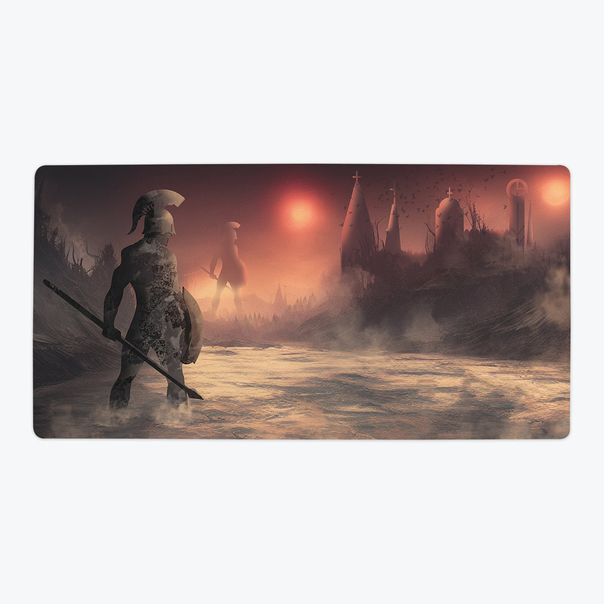 Twin Guardians Playmat - Premium Playmat from Inked Gaming - Just $34.99! Shop now at Game Crave Tournament Store