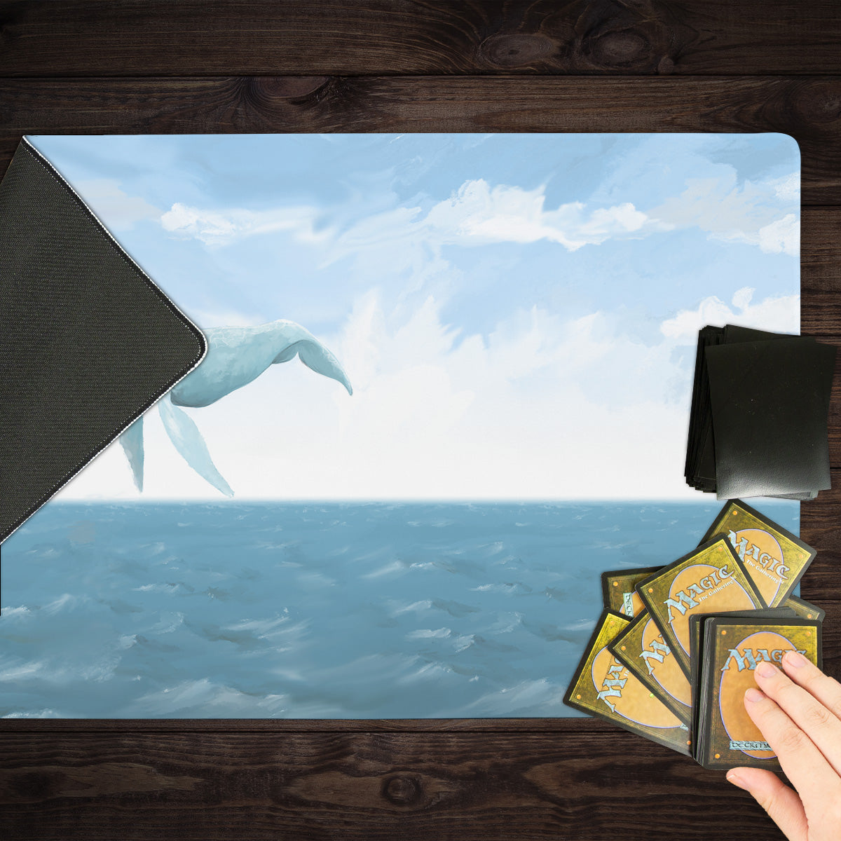 Sky Whale Playmat - Premium Playmat from Inked Gaming - Just $34.99! Shop now at Game Crave Tournament Store
