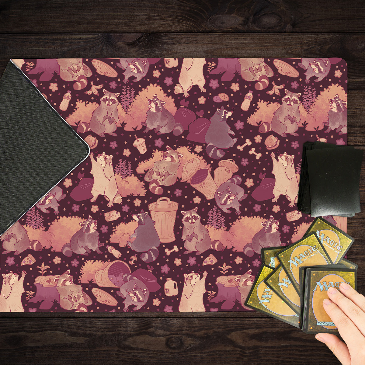 Trash Connoisseur Raccoons Playmat - Premium Playmat from Inked Gaming - Just $34.99! Shop now at Game Crave Tournament Store