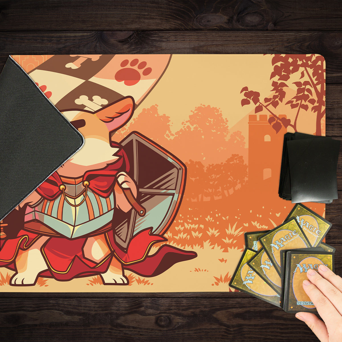 Warrior Corgi Playmat - Premium Playmat from Inked Gaming - Just $34.99! Shop now at Game Crave Tournament Store