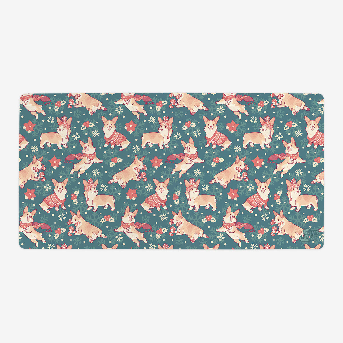 Winter Corgis Playmat - Premium Playmat from Inked Gaming - Just $34.99! Shop now at Game Crave Tournament Store