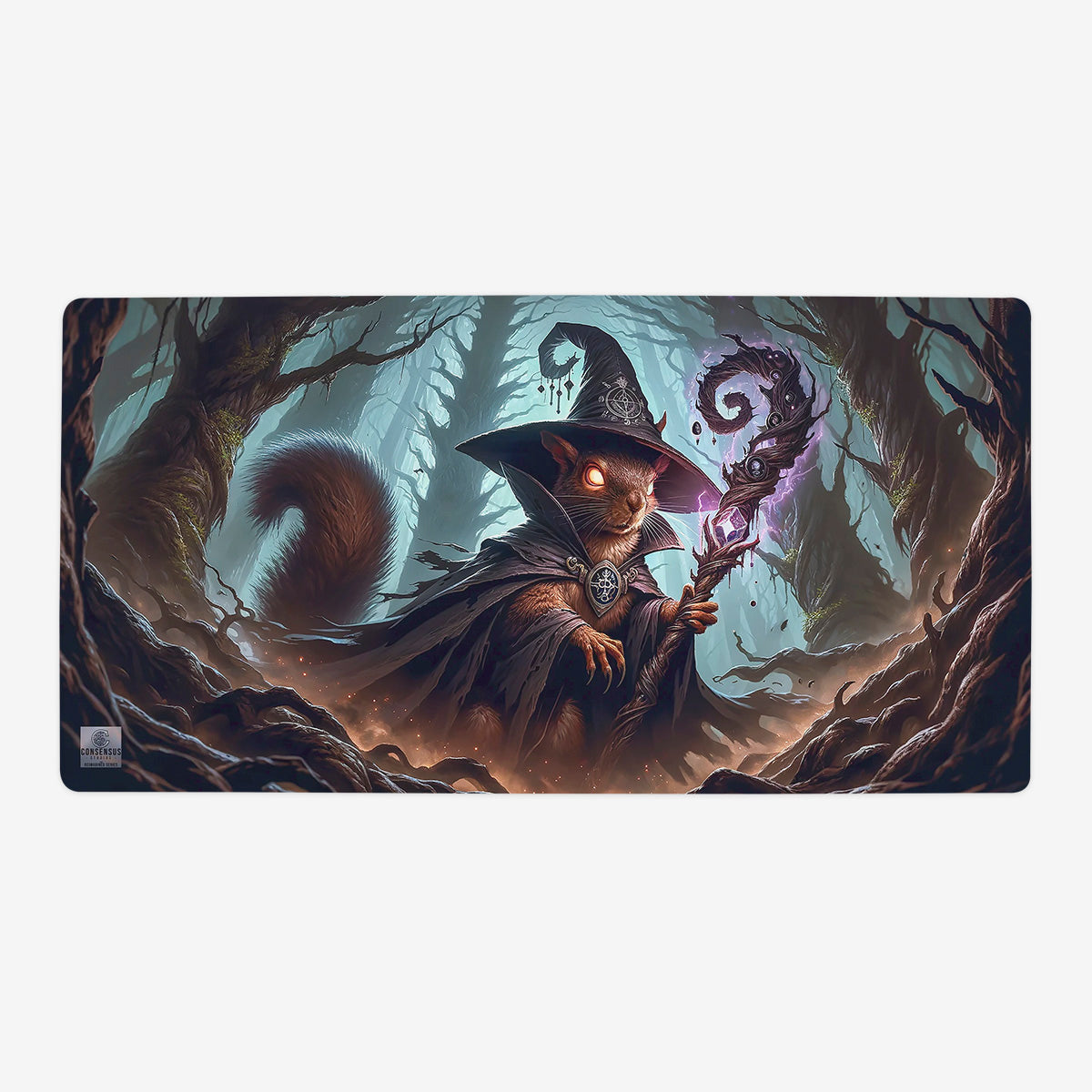 Squirrel Wizard Playmat - Premium Playmat from Inked Gaming - Just $34.99! Shop now at Game Crave Tournament Store