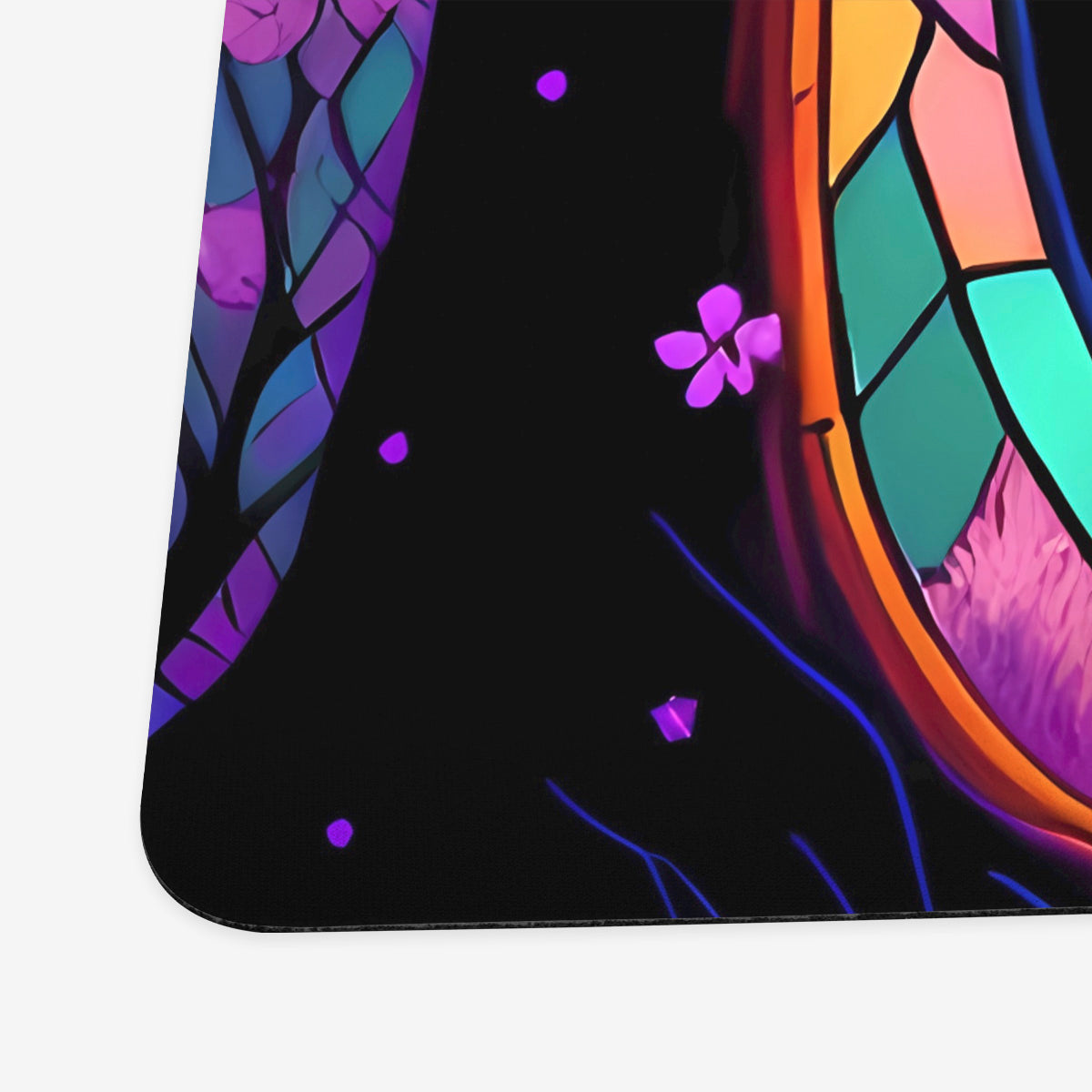Stained Glass Cherry Blossom Playmat - Premium Playmat from Inked Gaming - Just $34.99! Shop now at Game Crave Tournament Store