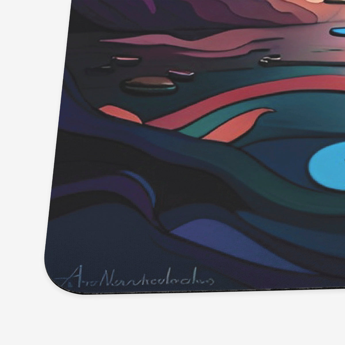Stained Glass Lotus Prism Playmat - Premium Playmat from Inked Gaming - Just $34.99! Shop now at Game Crave Tournament Store