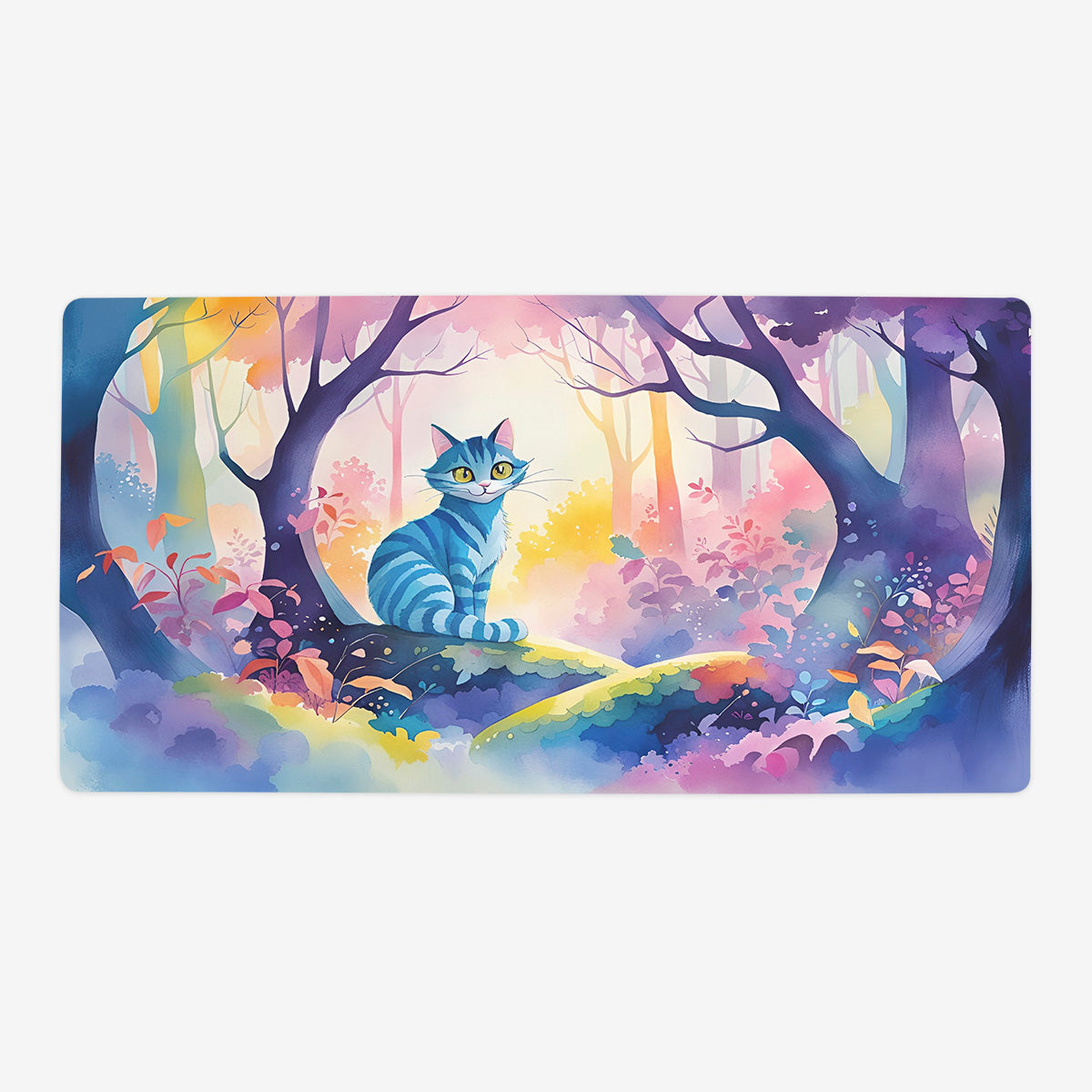 Watercolor Magical Cat Playmat - Premium Playmat from Inked Gaming - Just $34.99! Shop now at Game Crave Tournament Store