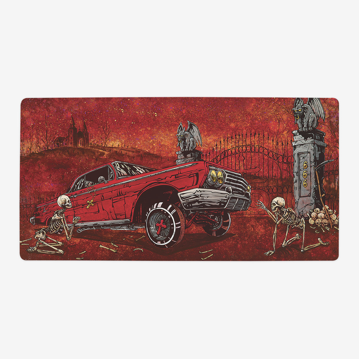 Slammed And Damned Playmat - Premium Playmat from Inked Gaming - Just $34.99! Shop now at Game Crave Tournament Store