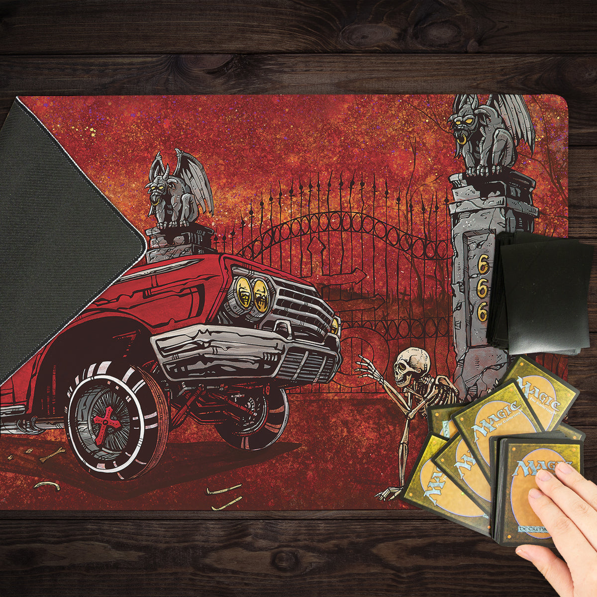 Slammed And Damned Playmat - Premium Playmat from Inked Gaming - Just $34.99! Shop now at Game Crave Tournament Store