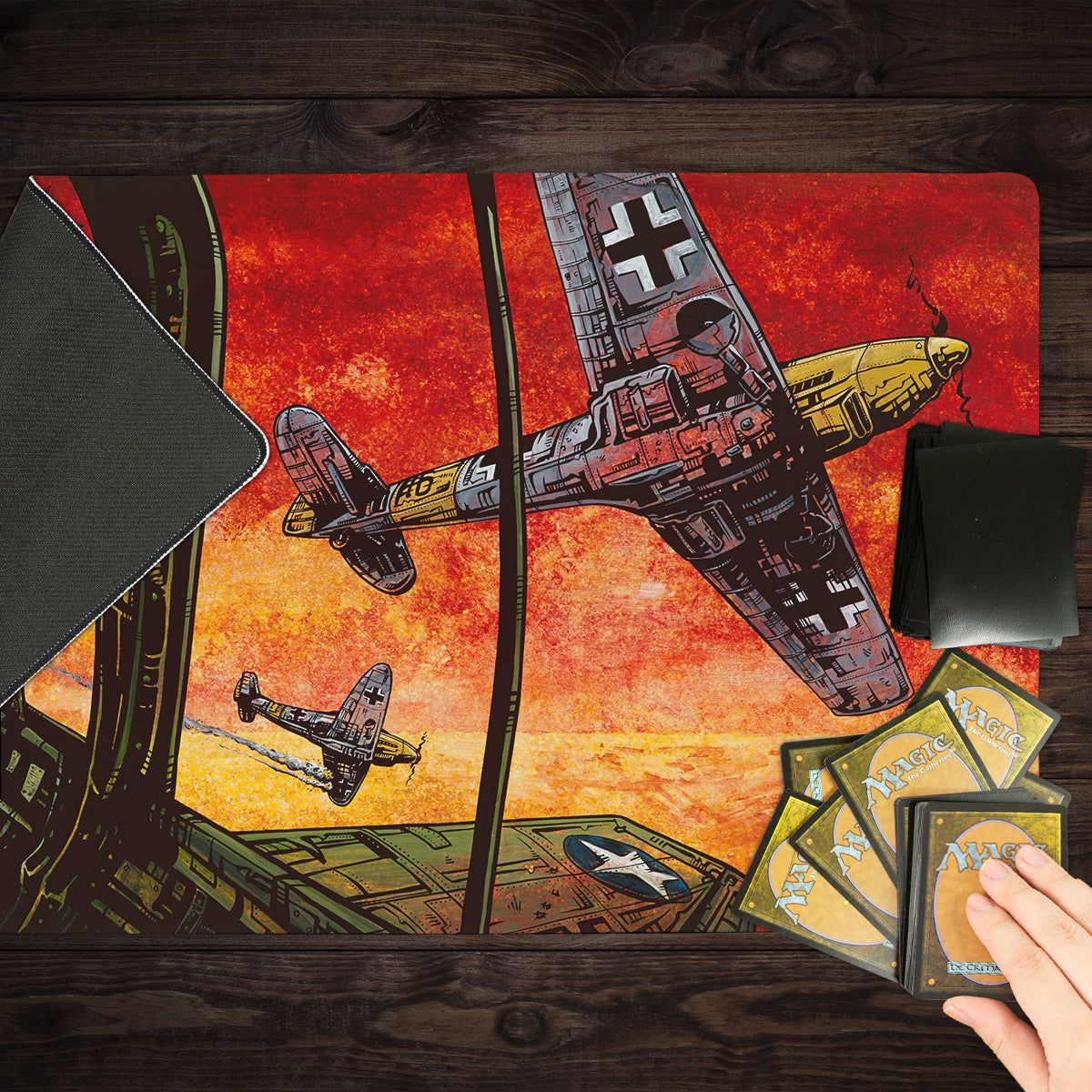 The Dog Fight Playmat - Premium Playmat from Inked Gaming - Just $34.99! Shop now at Game Crave Tournament Store