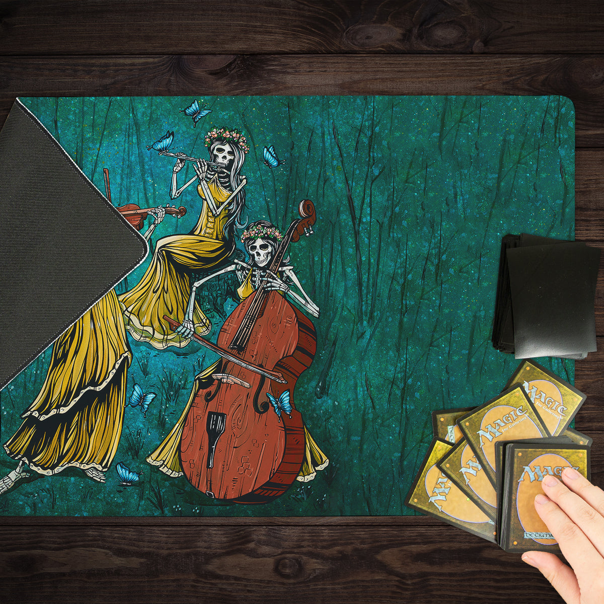 The Three Playmat - Premium Playmat from Inked Gaming - Just $34.99! Shop now at Game Crave Tournament Store