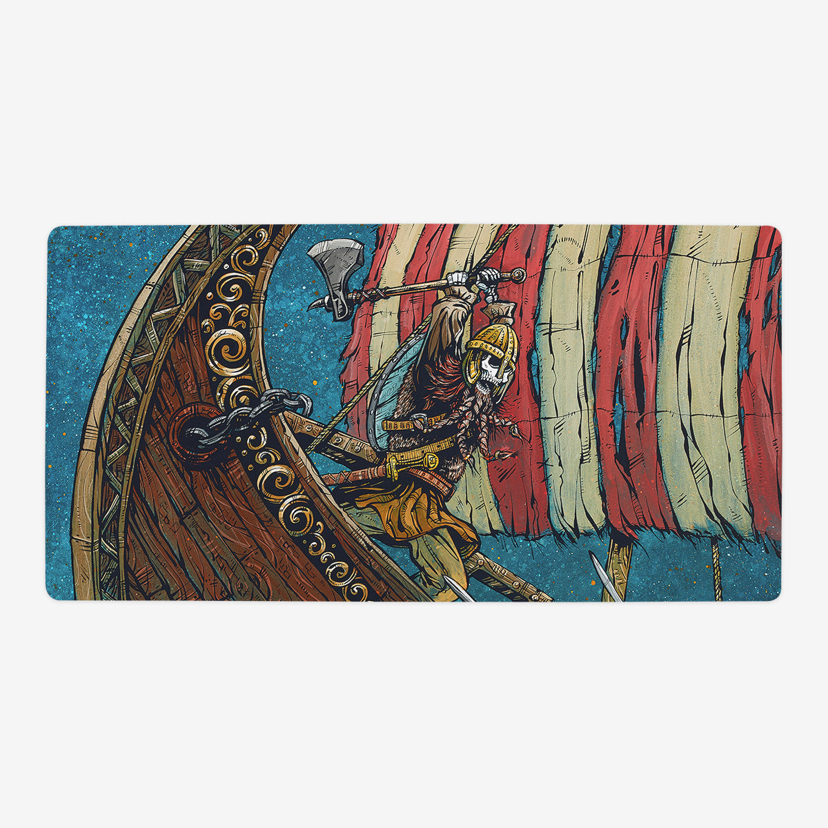 Viking Raid Playmat - Premium Playmat from Inked Gaming - Just $34.99! Shop now at Game Crave Tournament Store
