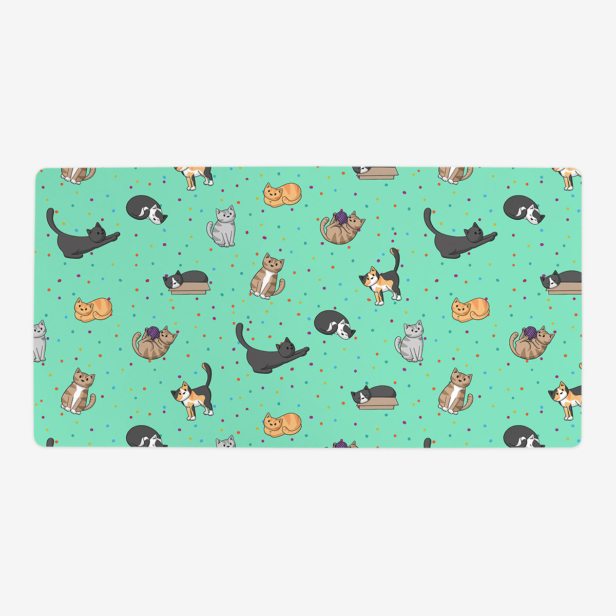 Spotty Cat Pattern Playmat - Premium Playmat from Inked Gaming - Just $34.99! Shop now at Game Crave Tournament Store