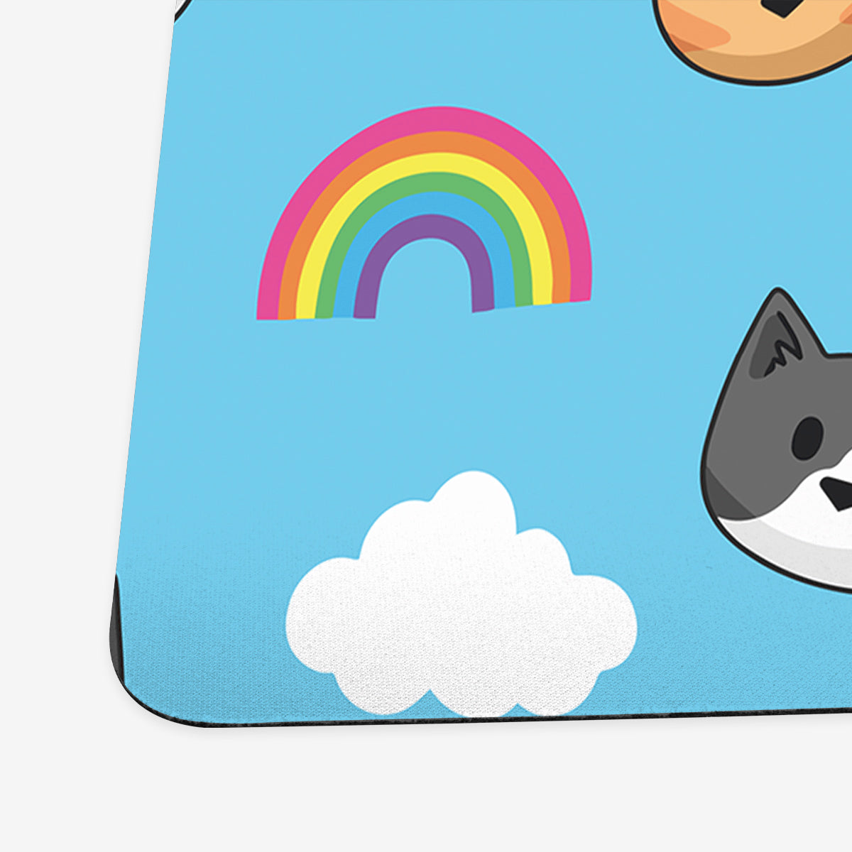Sunshine Rainbow Cat Heads Playmat - Premium Playmat from Inked Gaming - Just $34.99! Shop now at Game Crave Tournament Store