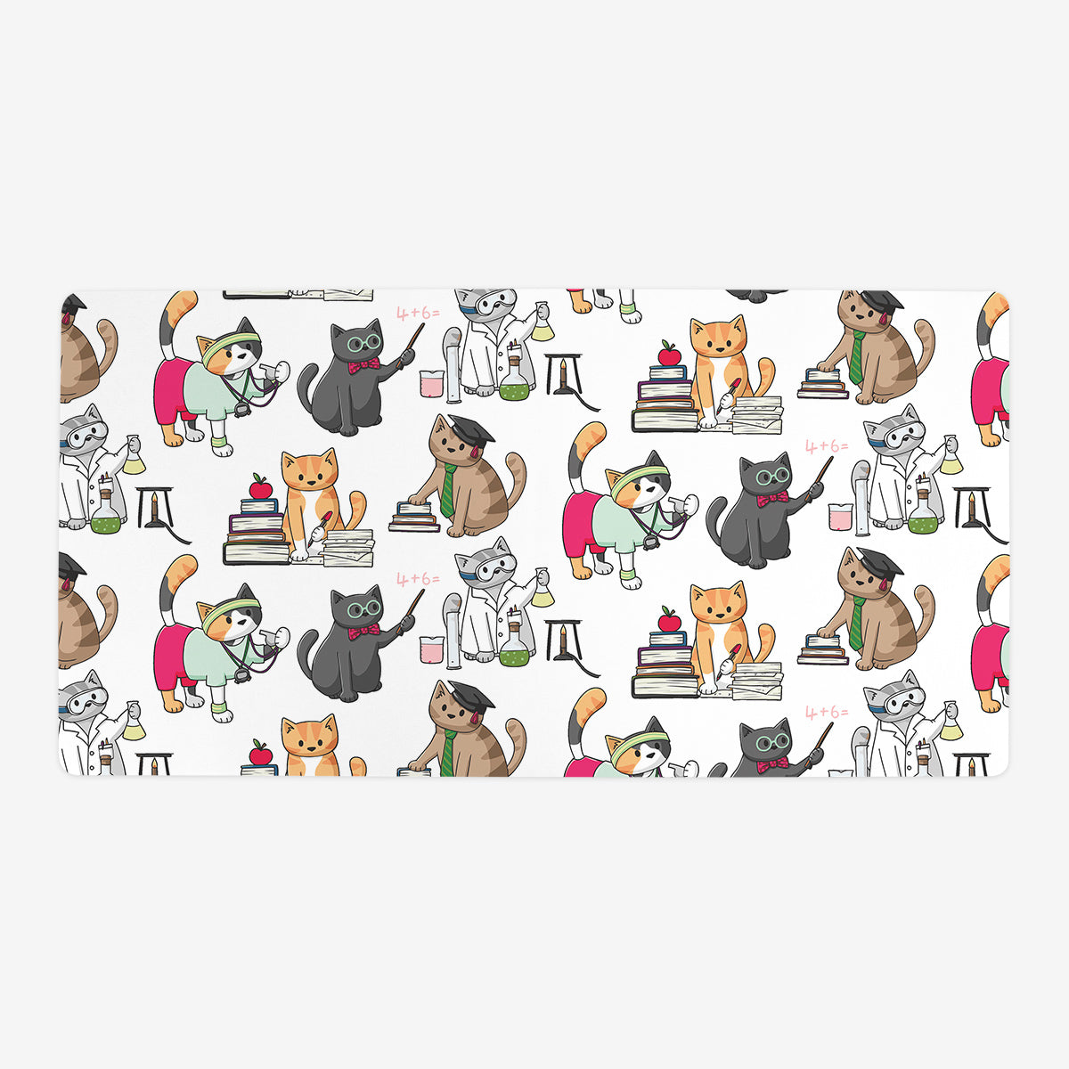 Teacher Cats Playmat - Premium Playmat from Inked Gaming - Just $34.99! Shop now at Game Crave Tournament Store