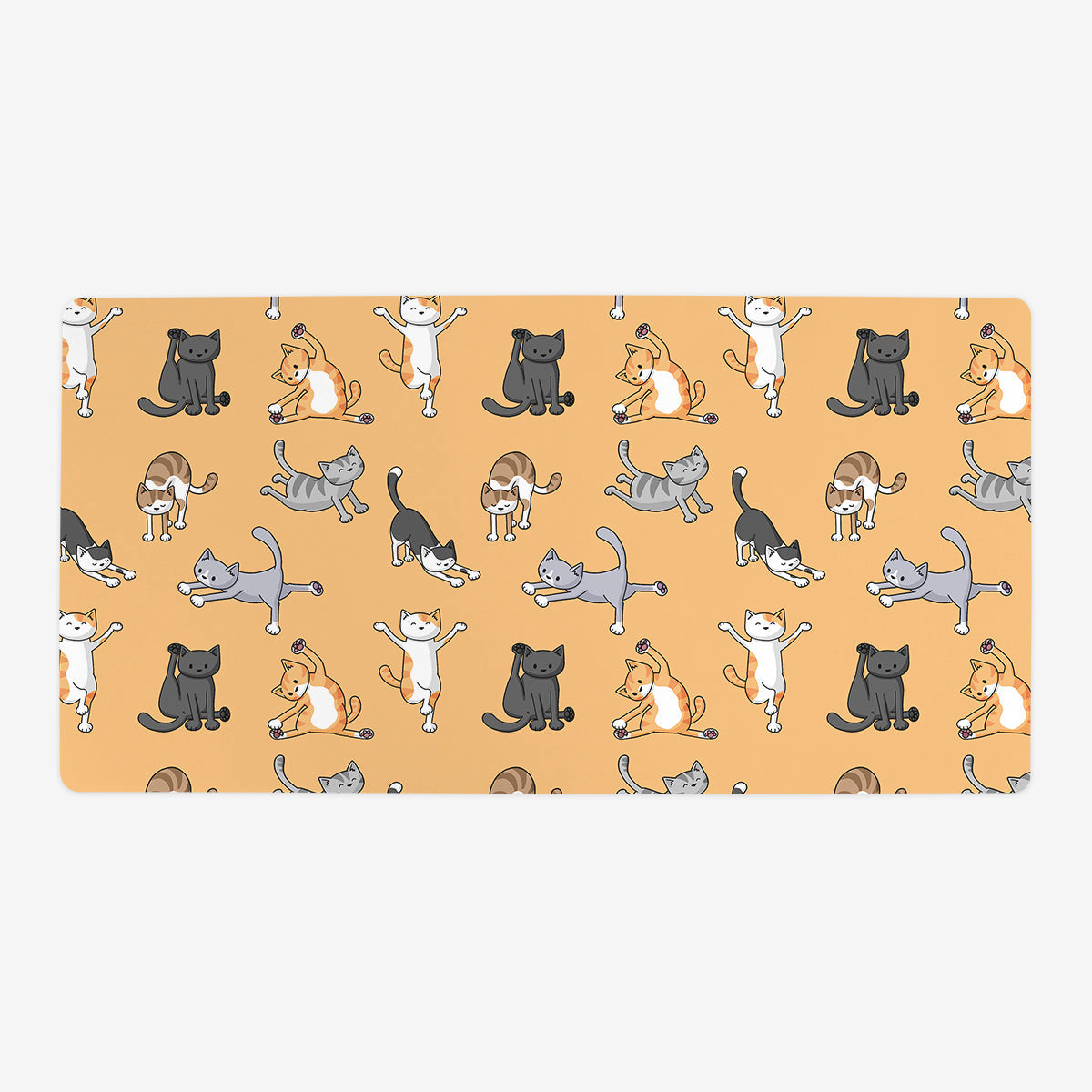 Yoga Cats Playmat - Premium Playmat from Inked Gaming - Just $34.99! Shop now at Game Crave Tournament Store