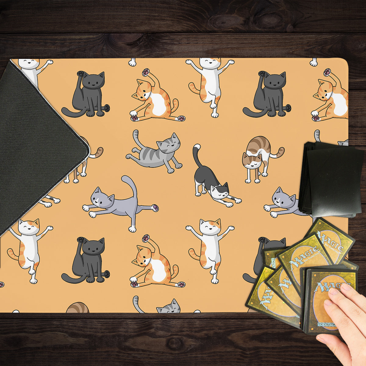 Yoga Cats Playmat - Premium Playmat from Inked Gaming - Just $34.99! Shop now at Game Crave Tournament Store