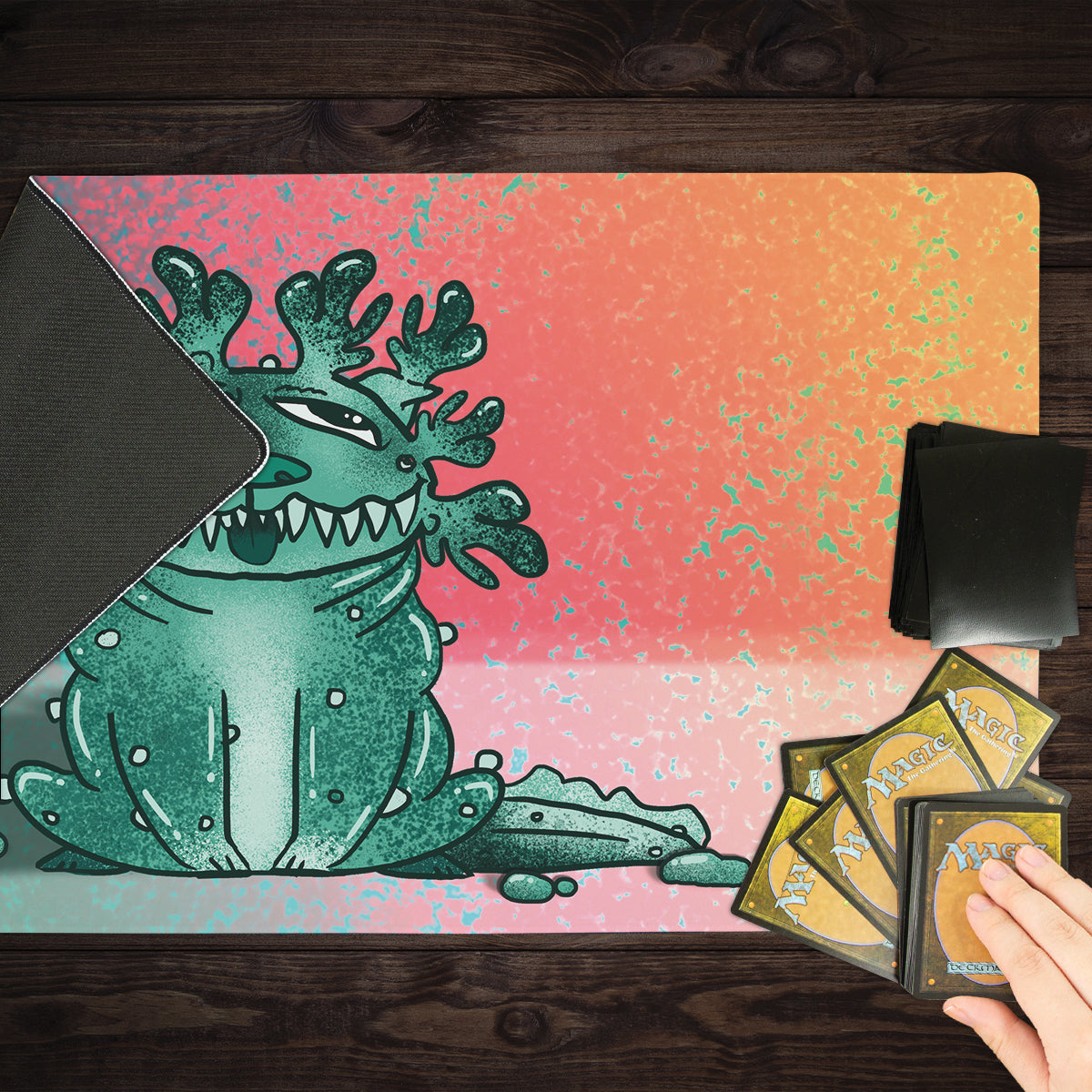 The Green Pibbletoad Playmat - Premium Playmat from Inked Gaming - Just $34.99! Shop now at Game Crave Tournament Store