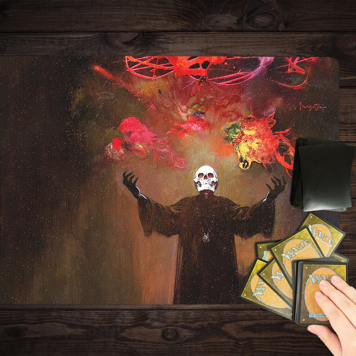 The Skull King Playmat - Premium Playmat from Inked Gaming - Just $34.99! Shop now at Game Crave Tournament Store