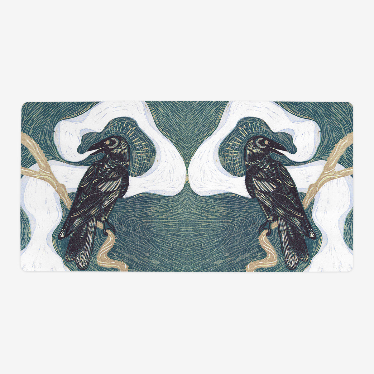Spirit Crow Playmat - Premium Desk Mat from Inked Gaming - Just $34.99! Shop now at Game Crave Tournament Store