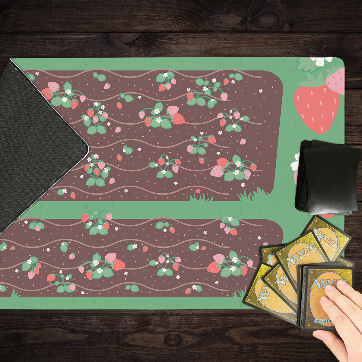 Strawberry Magic Playmat - Premium Playmat from Inked Gaming - Just $34.99! Shop now at Game Crave Tournament Store