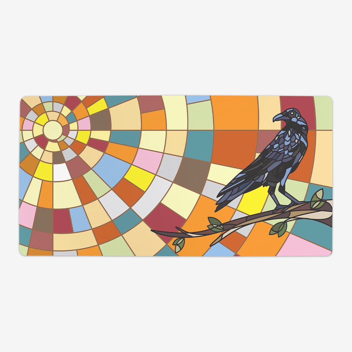 Sunrise Raven Playmat - Premium Playmat from Inked Gaming - Just $34.99! Shop now at Game Crave Tournament Store