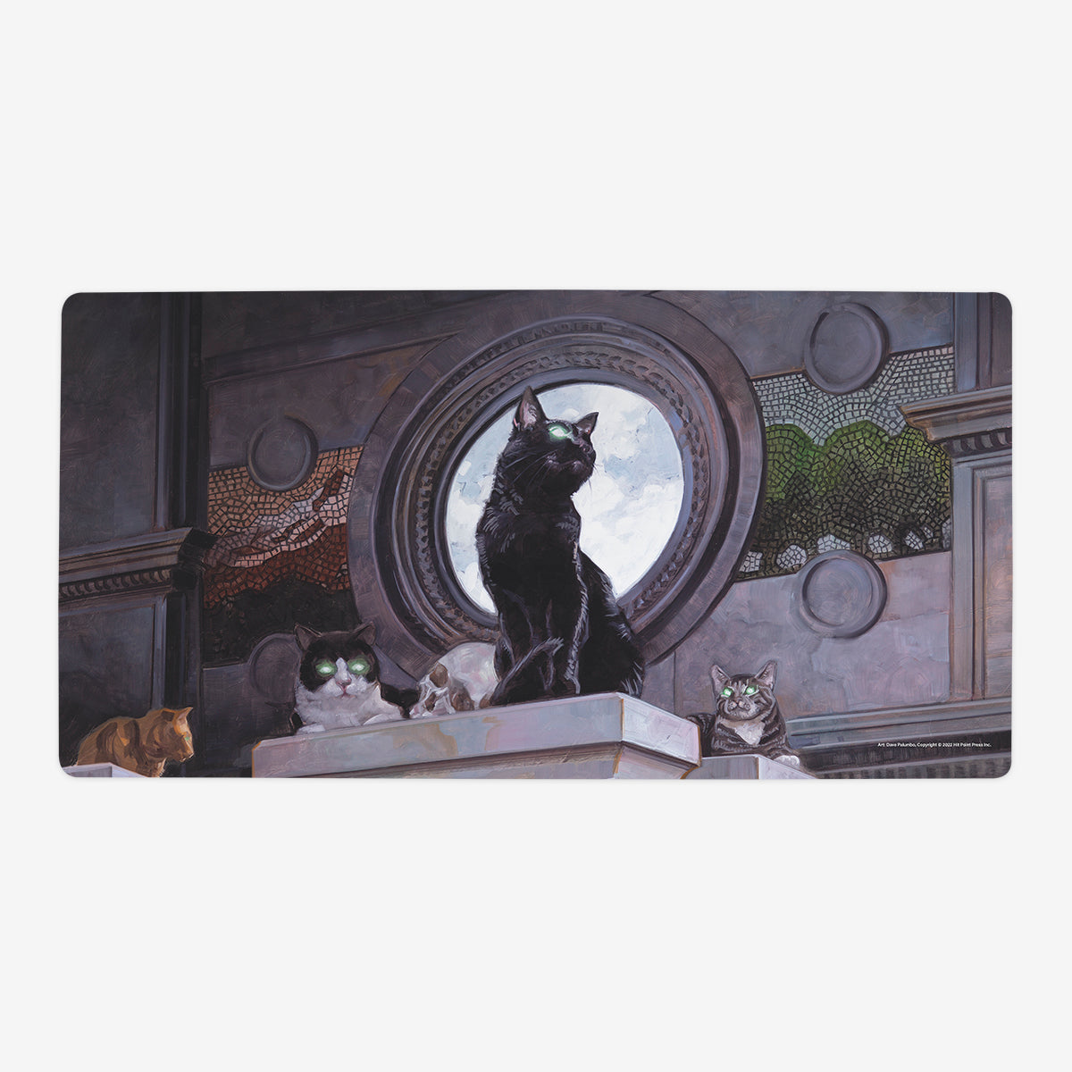 Temple Cats Playmat - Premium Playmat from Inked Gaming - Just $34.99! Shop now at Game Crave Tournament Store
