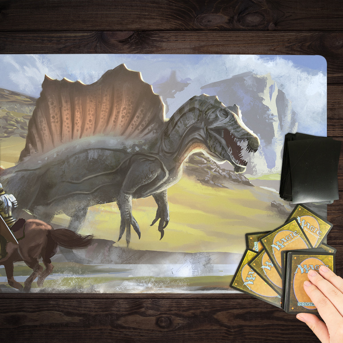 The River Dragon Playmat - Premium Playmat from Inked Gaming - Just $34.99! Shop now at Game Crave Tournament Store