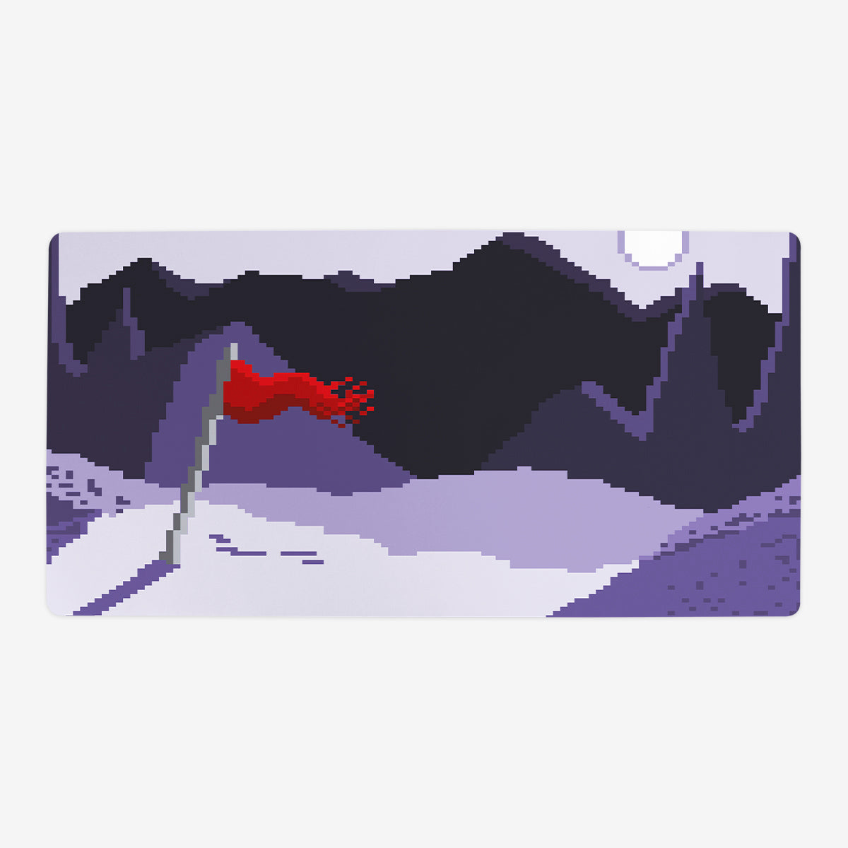 Snowy Pixel Mountaintop Playmat - Premium Playmat from Inked Gaming - Just $34.99! Shop now at Game Crave Tournament Store