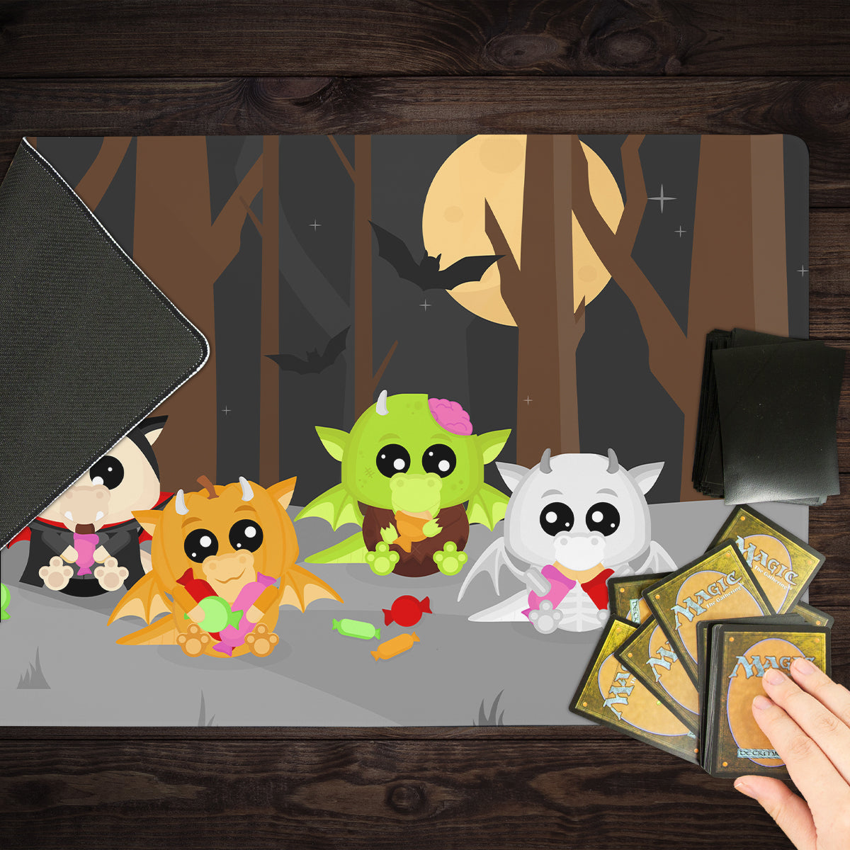 Spooky Dragos Playmat - Premium Playmat from Inked Gaming - Just $34.99! Shop now at Game Crave Tournament Store