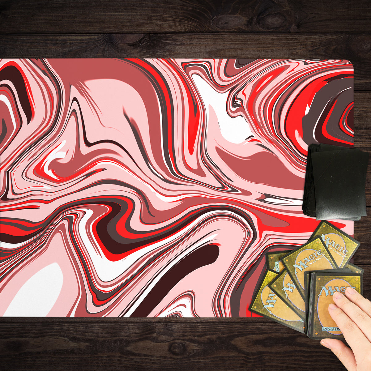 Spooky Season Swirls Playmat - Premium Desk Mat from Inked Gaming - Just $34.99! Shop now at Game Crave Tournament Store