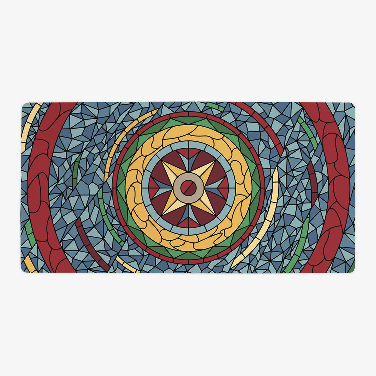 Stained Glass Circle Playmat - Premium Playmat from Inked Gaming - Just $34.99! Shop now at Game Crave Tournament Store