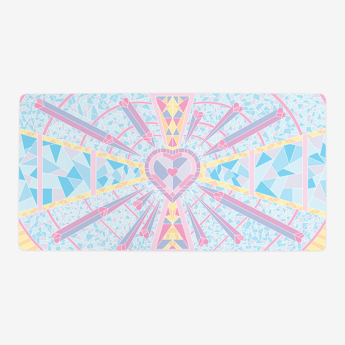 Stained Glass Heart Playmat - Premium Playmat from Inked Gaming - Just $34.99! Shop now at Game Crave Tournament Store