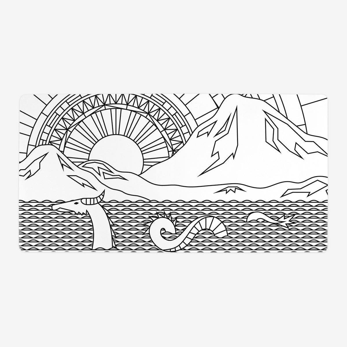 Sunset On The Pacific Playmat - Premium Playmat from Inked Gaming - Just $34.99! Shop now at Game Crave Tournament Store