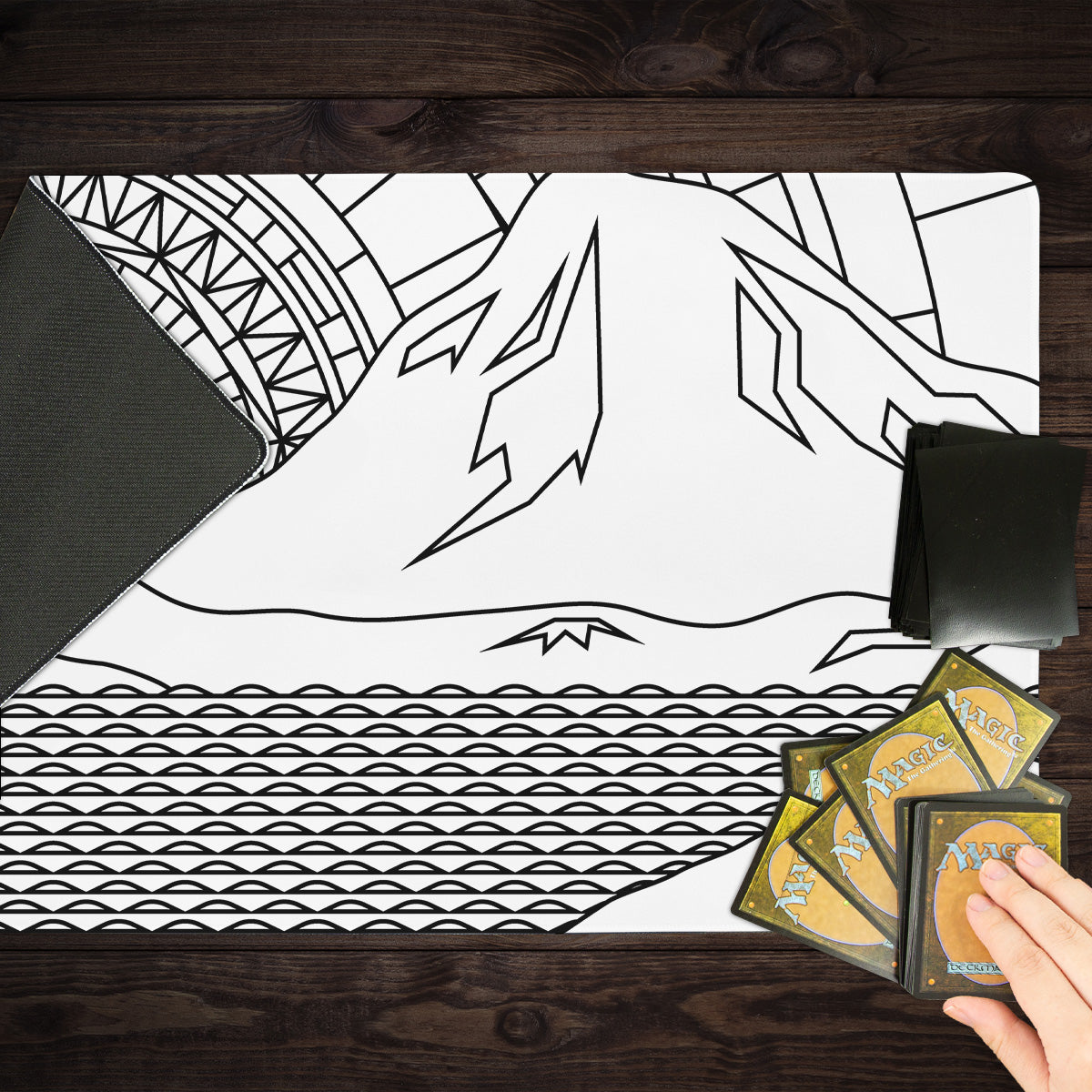 Sunset On The Pacific Playmat - Premium Playmat from Inked Gaming - Just $34.99! Shop now at Game Crave Tournament Store
