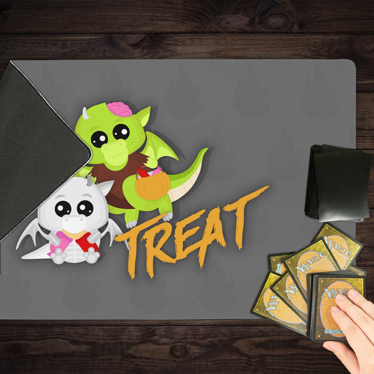 Trick or Treat Playmat - Premium Playmat from Inked Gaming - Just $34.99! Shop now at Game Crave Tournament Store