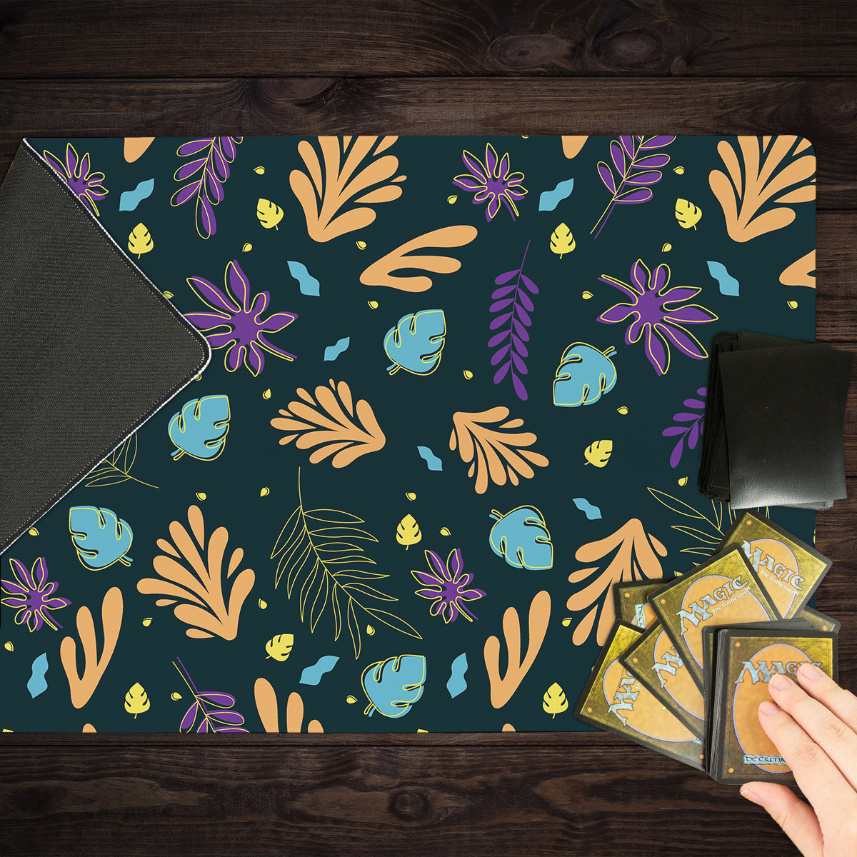 Tropical Leaves Playmat - Premium Desk Mat from Inked Gaming - Just $34.99! Shop now at Game Crave Tournament Store