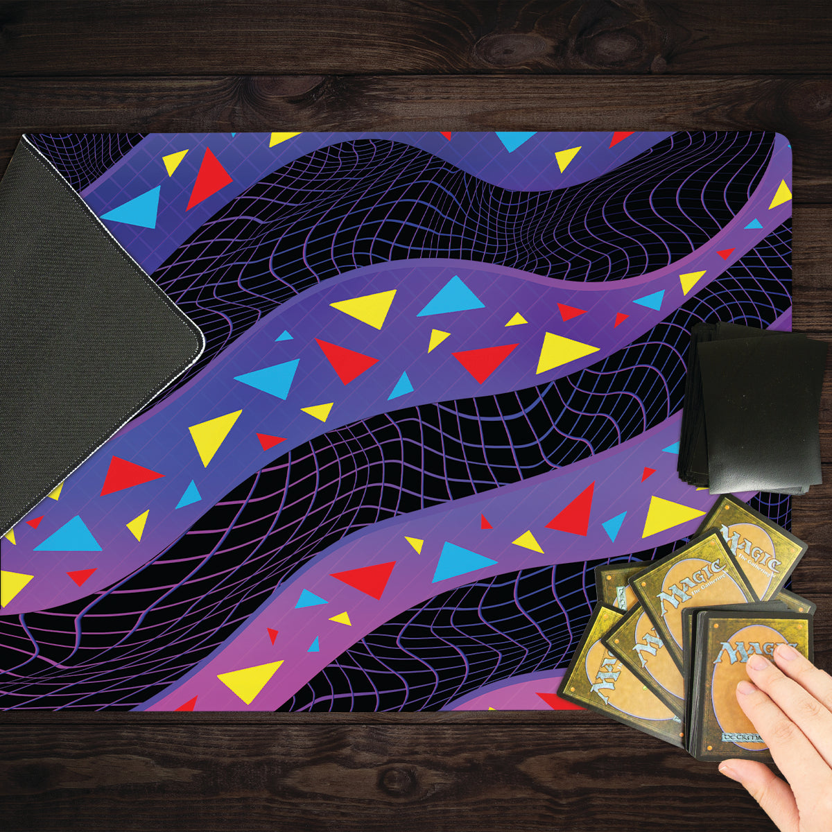 Wavy Triangles Playmat - Premium Desk Mat from Inked Gaming - Just $34.99! Shop now at Game Crave Tournament Store