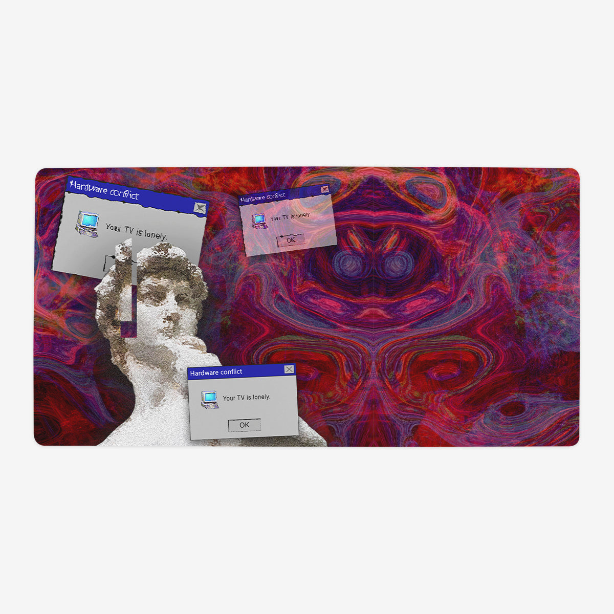 Your TV is Lonely Playmat - Premium Desk Mat from Inked Gaming - Just $34.99! Shop now at Game Crave Tournament Store