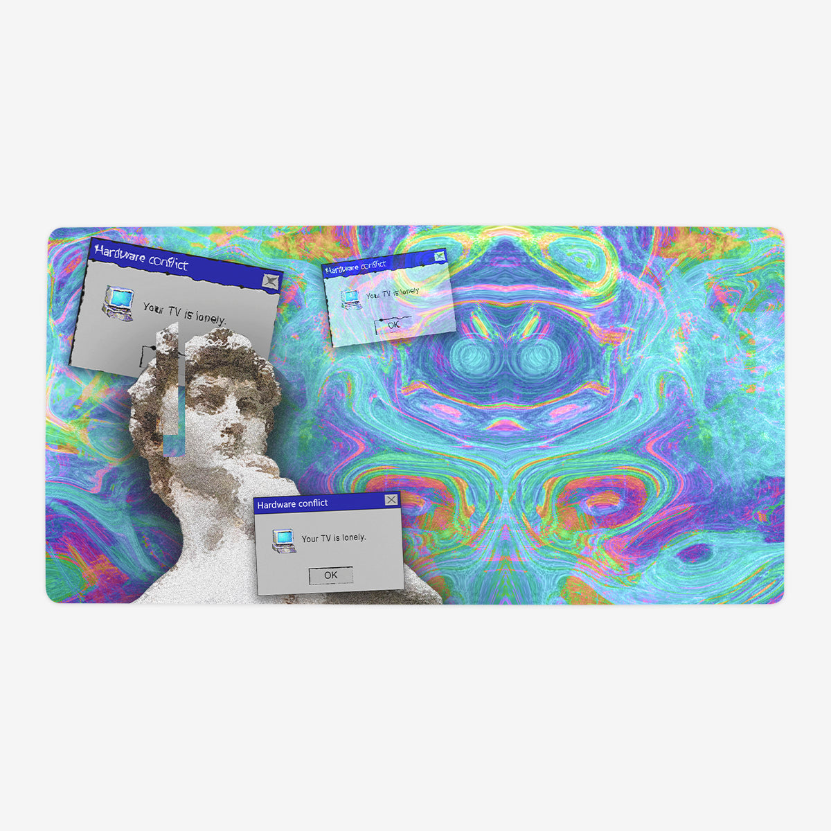 Your TV is Lonely Playmat - Premium Desk Mat from Inked Gaming - Just $34.99! Shop now at Game Crave Tournament Store