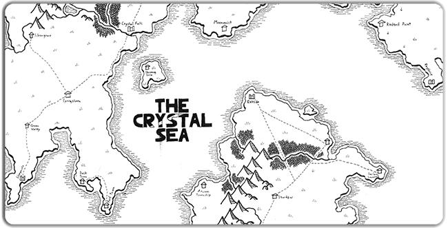 The Crystal Sea Playmat - Premium Playmat from Inked Gaming - Just $34.99! Shop now at Game Crave Tournament Store