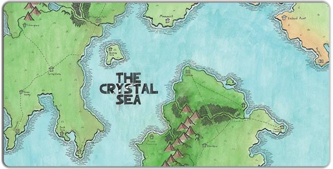 The Crystal Sea Playmat - Premium Playmat from Inked Gaming - Just $34.99! Shop now at Game Crave Tournament Store