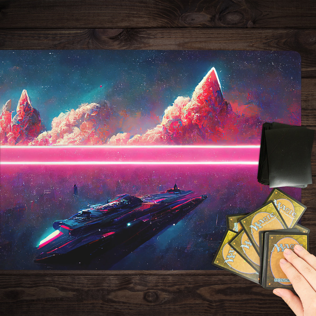 Space Ocean Playmat - Premium Playmat from Inked Gaming - Just $34.99! Shop now at Game Crave Tournament Store