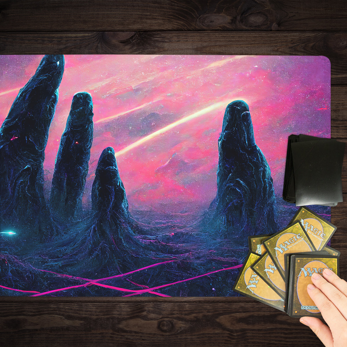 Stoic Space Columns Playmat - Premium Playmat from Inked Gaming - Just $34.99! Shop now at Game Crave Tournament Store