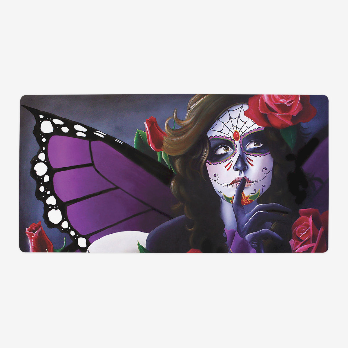 Sugar Skull Rose Garden Playmat - Premium Playmat from Inked Gaming - Just $34.99! Shop now at Game Crave Tournament Store