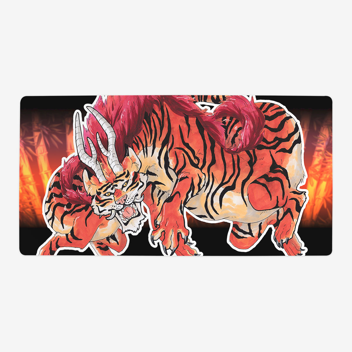 Tiger Dragon Oversized Playmat - Premium Playmat from Inked Gaming - Just $39.99! Shop now at Game Crave Tournament Store