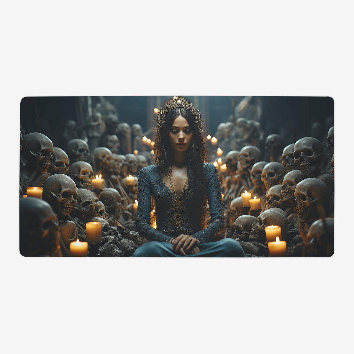 Skull Priestess Playmat - Premium Playmat from Inked Gaming - Just $34.99! Shop now at Game Crave Tournament Store