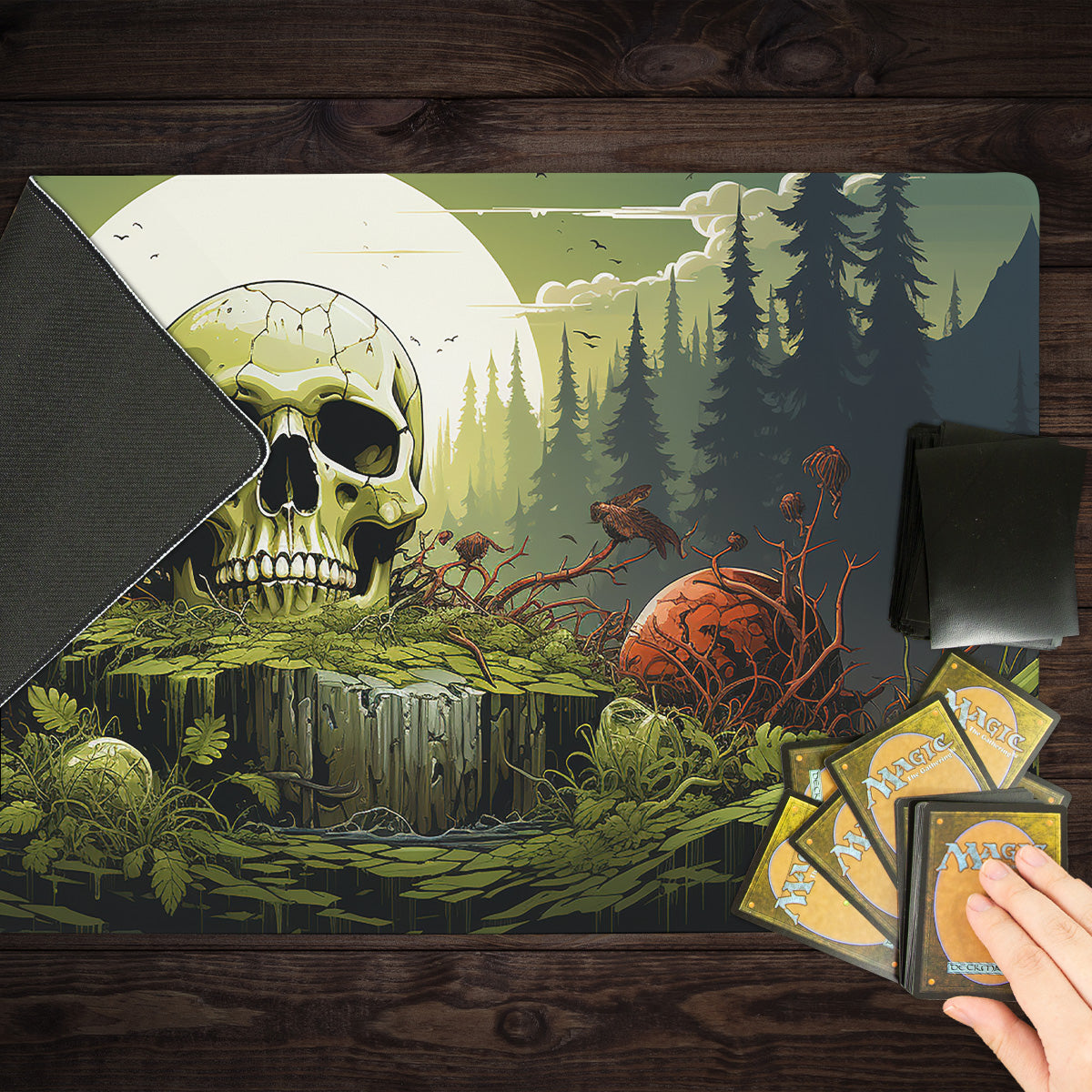 Skull Stump Playmat - Premium Playmat from Inked Gaming - Just $34.99! Shop now at Game Crave Tournament Store