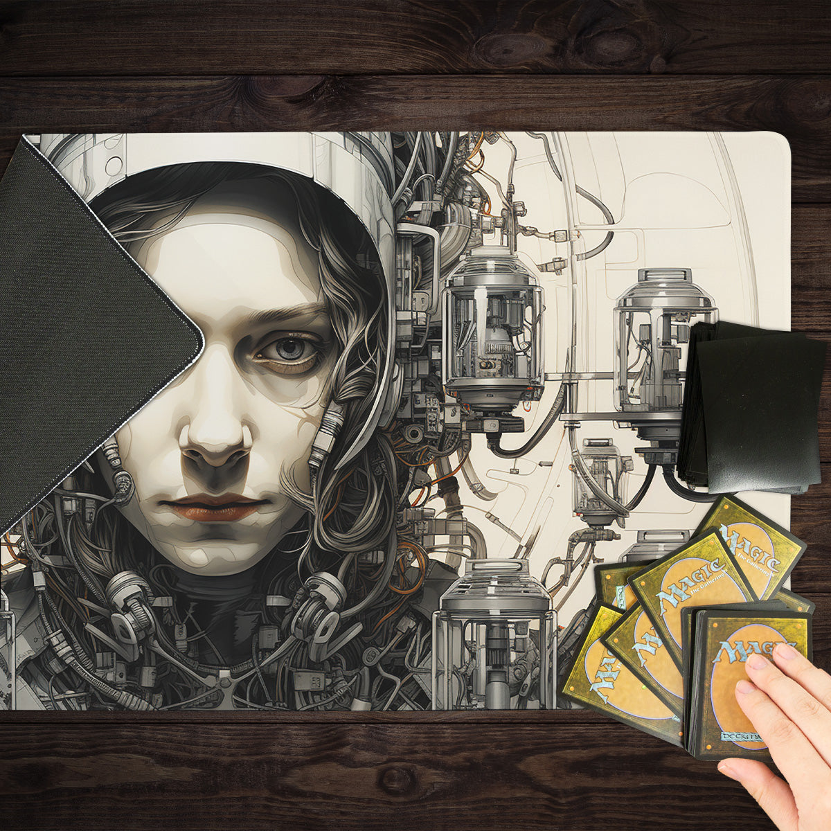 Space Cyborg Playmat - Premium Playmat from Inked Gaming - Just $34.99! Shop now at Game Crave Tournament Store