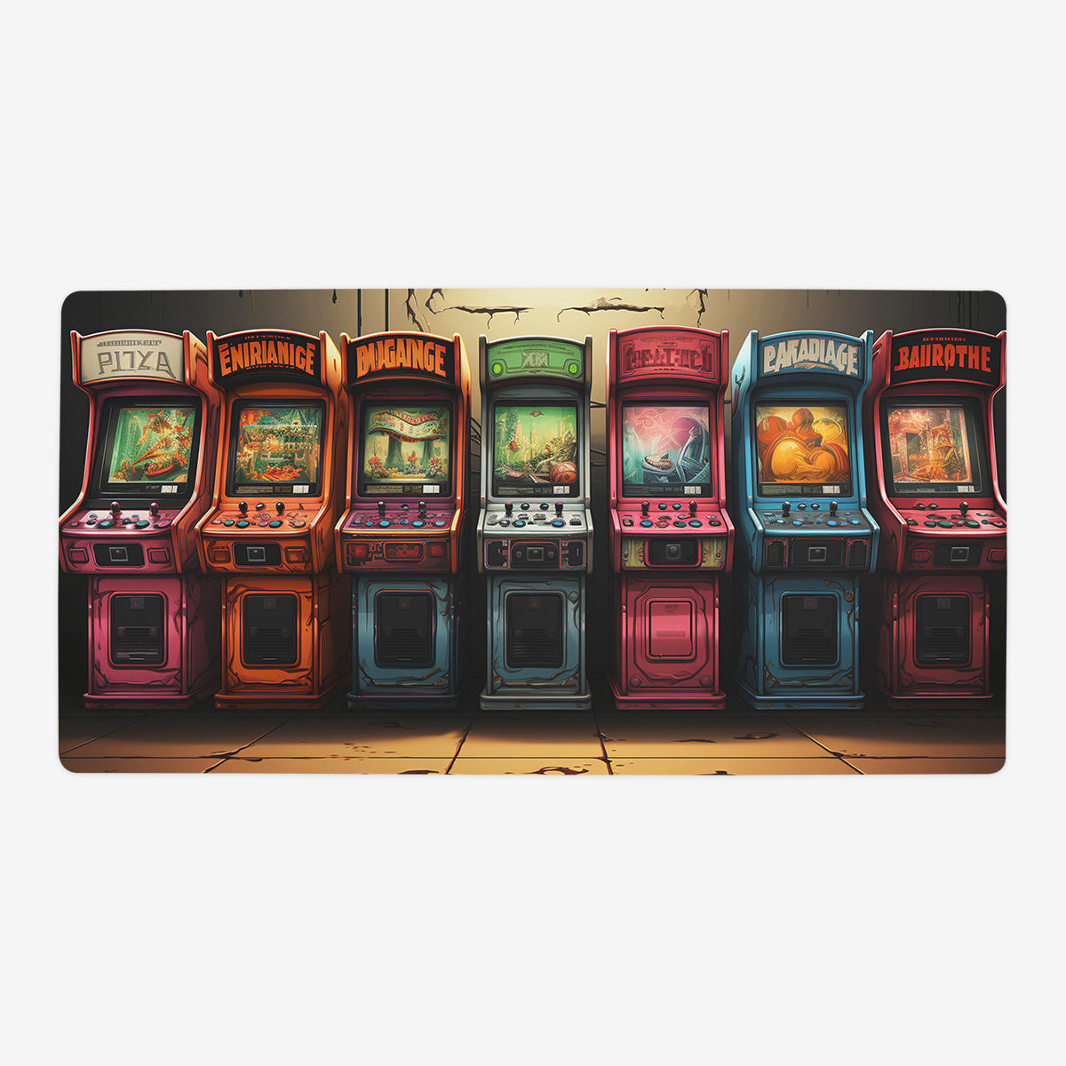 The Old Arcade Playmat - Premium Playmat from Inked Gaming - Just $34.99! Shop now at Game Crave Tournament Store