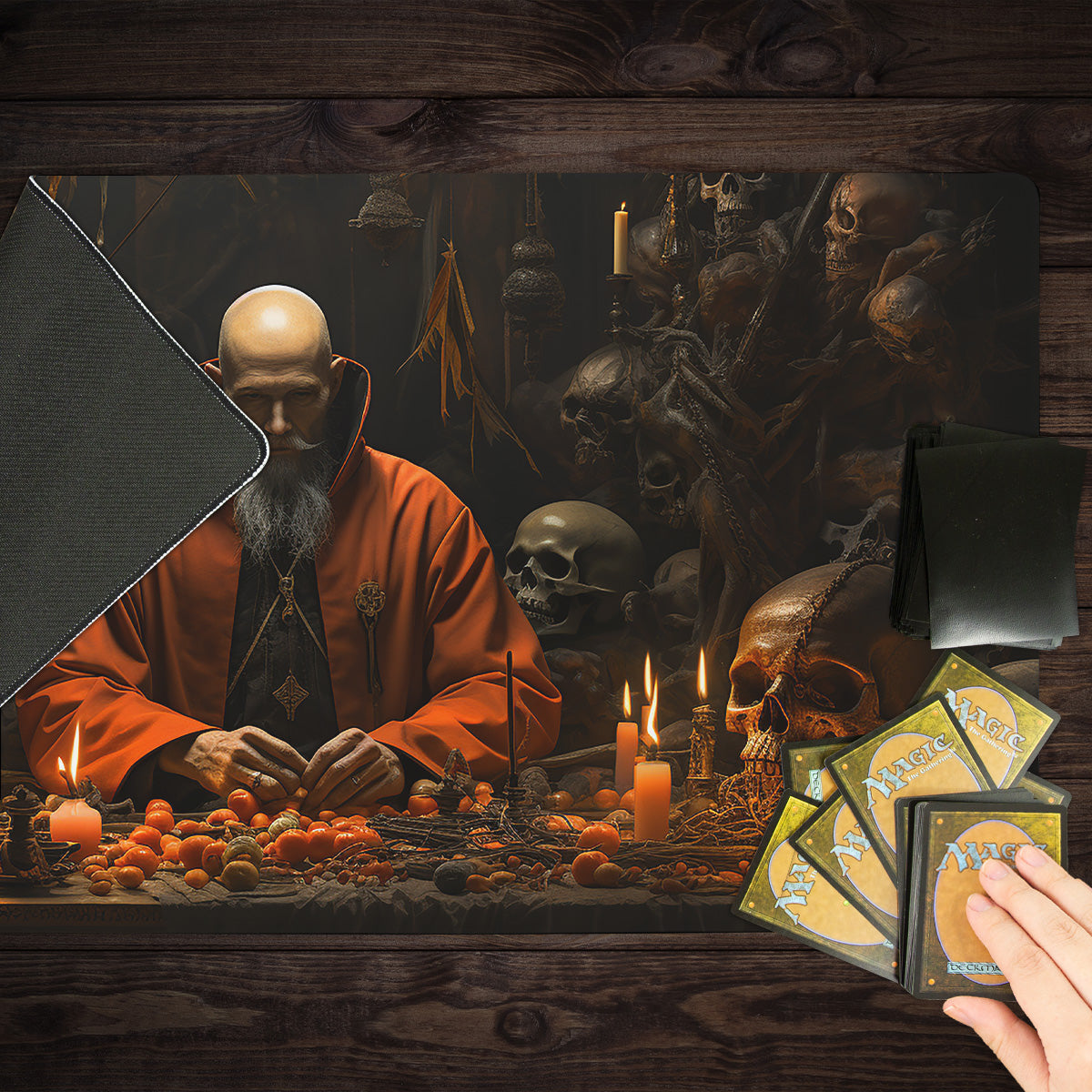 The Red Priest Playmat - Premium Playmat from Inked Gaming - Just $34.99! Shop now at Game Crave Tournament Store